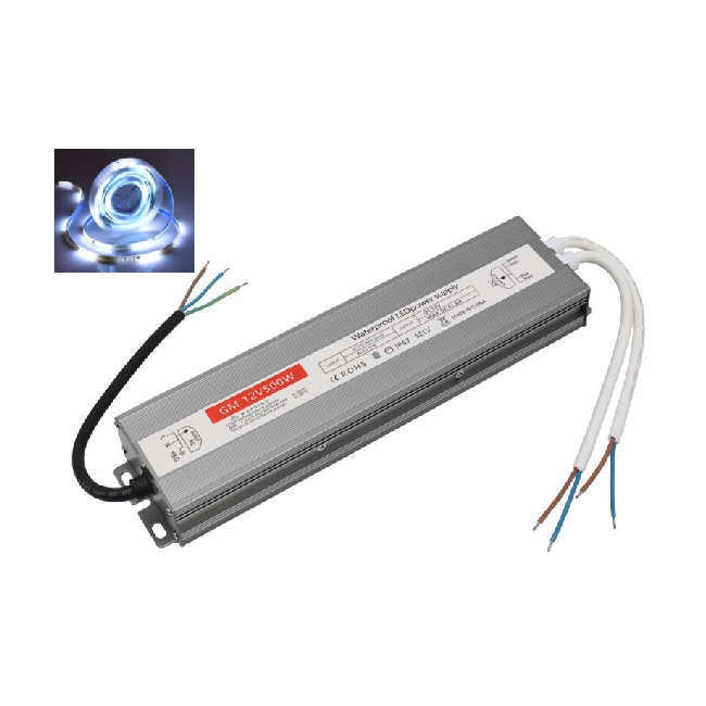 Sursa Alimentare 12V 500W 41.6A Slim EX IP67 7E072 XXM