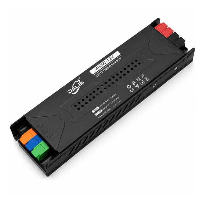 Sursa Alimentare LED 12V 400W 33.3A Slim Conectare Rapida Push-In DALBI 7E097 XXM