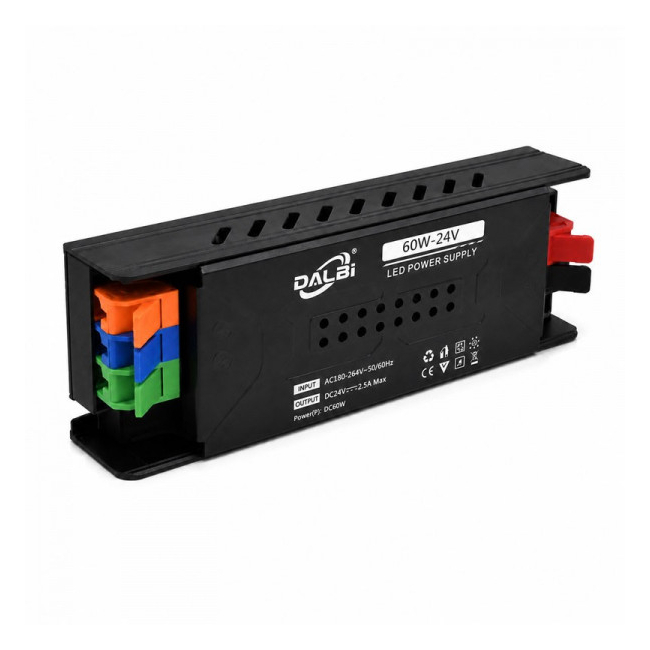 Sursa Alimentare LED 24V 60W 2.5A Slim Conectare Rapida Push-In DALBI 7E102 XXM