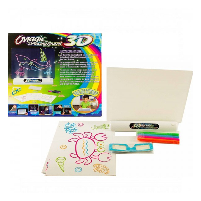 Tabla magica cu desene 3D Magic Drawing Board 3D YM171