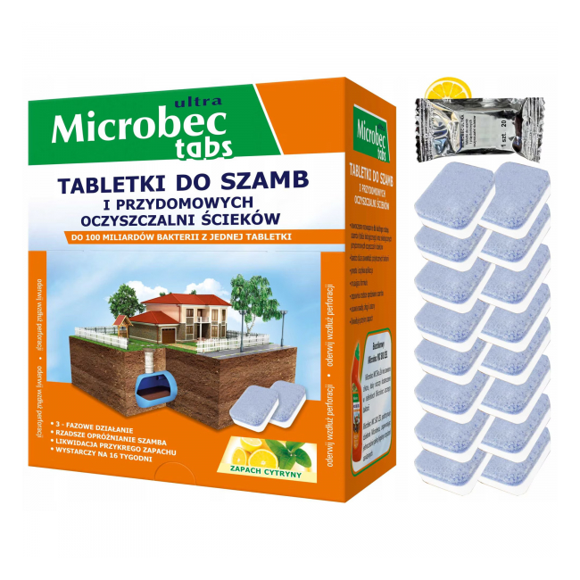 Tablete enzimatice pentru fose septice Microbec 16x20g DNC24073