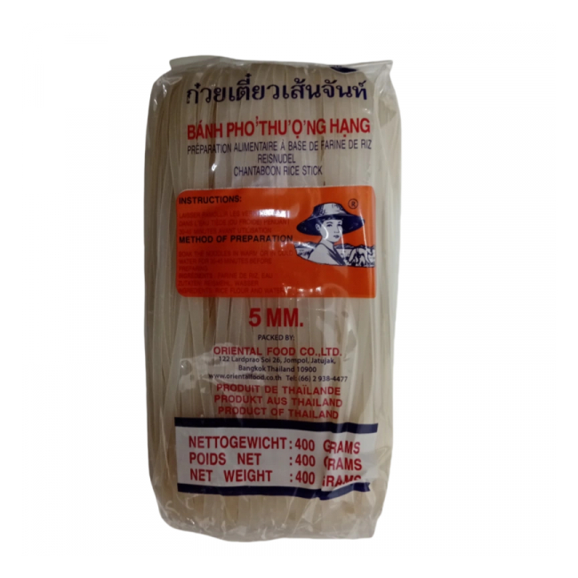 Taitei Asiatici din orez 5mm 400g Farmer Brand MLL