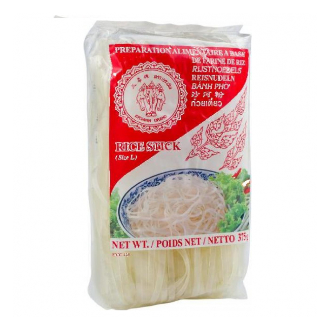 Taitei Asiatici lati din orez Erawan Rice Stick Size L 5mm 375g MLL