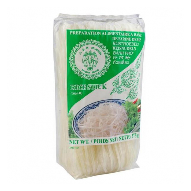 Taitei Asiatici lati din orez Erawan Rice Stick Size M 3mm 375g MLL
