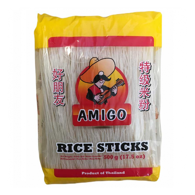 Taitei Fidea din Orez Amigo Rice Sticks Vermicelli Tailanda 500g MLL