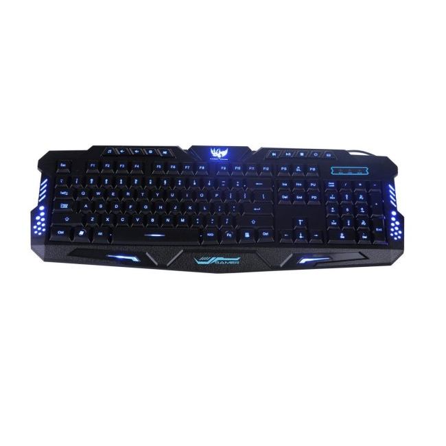 Tastatura Gaming Multimedia cu Fir, Iluminata 3 Culori M200