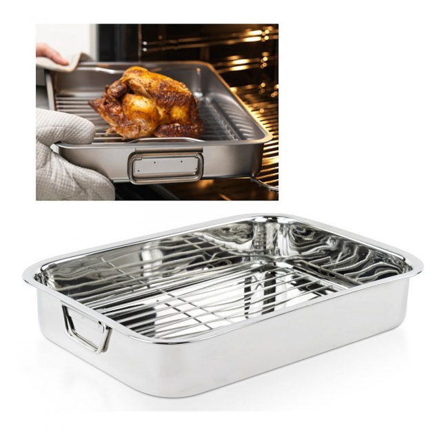 Tava pentru cuptor cu grill detasabil din inox 25cm IGT25 JU