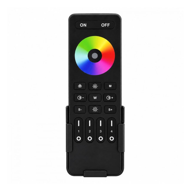 Telecomanda LED RGB/RGBW/RGB+CCT 4 Zone RF 2.4 GHz Neagra 18A219 XXM