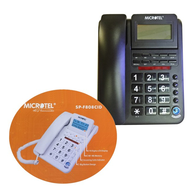 Telefon Fix Analogic cu Display si Afisaj Apelant Microtel SPF808CID