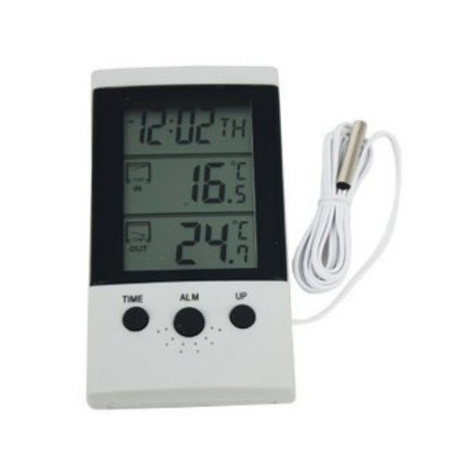 Termometru Digital cu Ceas si Alarma WSD2B