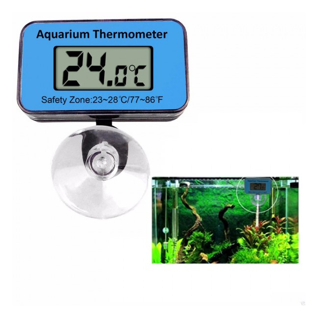 Termometru Digital pentru Acvariu cu Ventuza pe Baterii