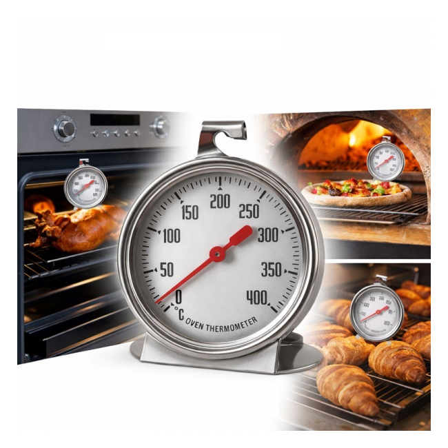 Termometru Metalic Analog AER CALD Cuptor 0–400 grade Celsius 13C028 XXM