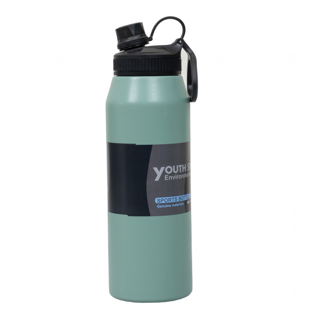 Termos YOUTH SPORTS interior Inox 1L model sticla verde Zilan ZTS8446