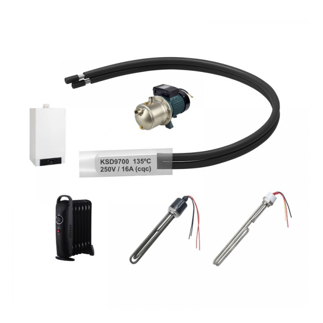 Termostat Temperatura 75C Fire Bimetal KSD9700 NC 250/16A 16D025 XXM