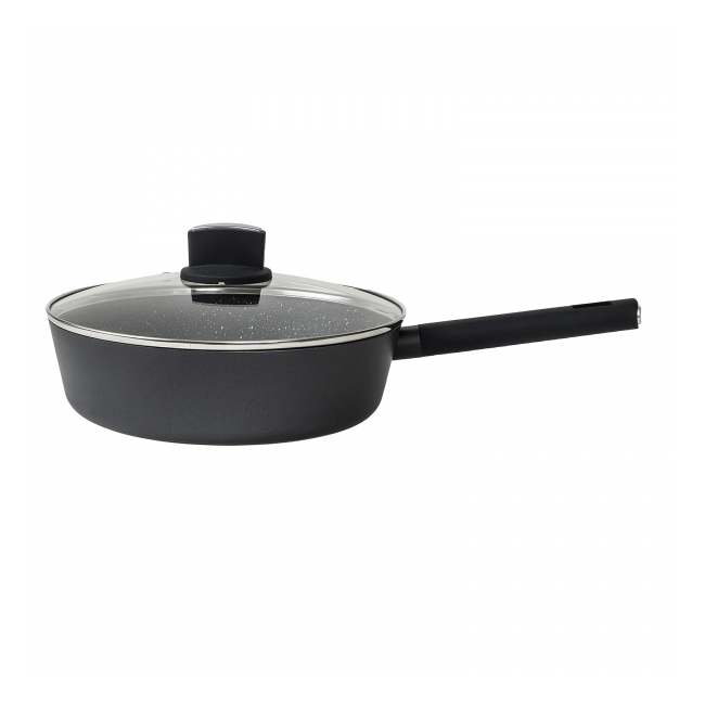 Tigaie adanca aluminiu suprafata antiaderenta capac 24cm Zilan ZLN0874