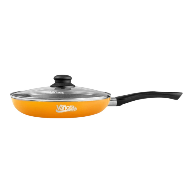 Tigaie Aluminiu Ceramica cu capac Vanora Mona Orange 24x4cm VN-SYN-M24C CNN50687