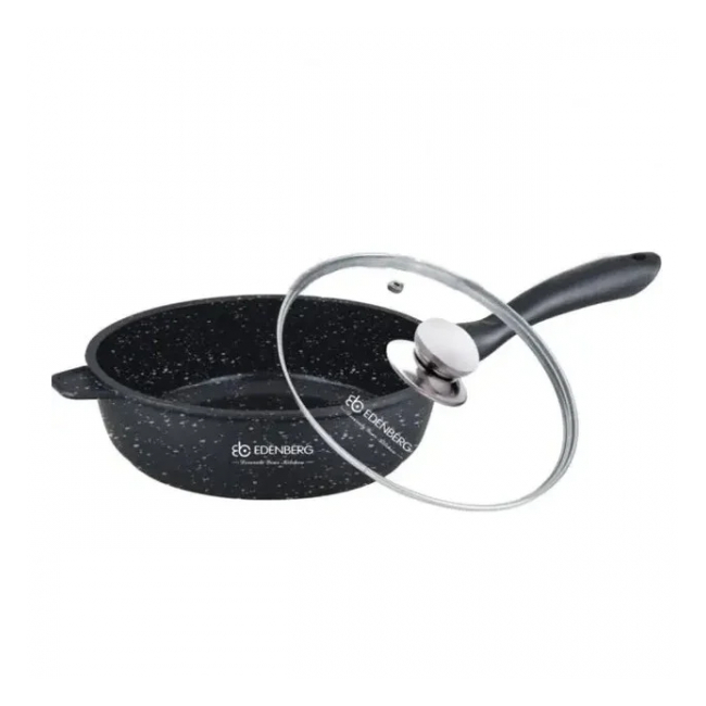 Tigaie aluminiu strat antiaderent capac sticla 24cm Edenberg EB-3321 DNC24265