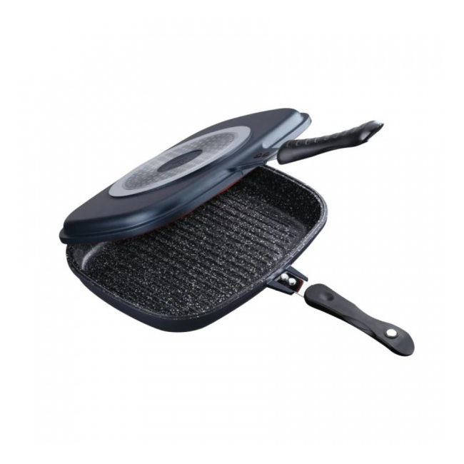 Tigaie Grill tip Doubletta 32cm Interior Granit Peterhof PH2534332