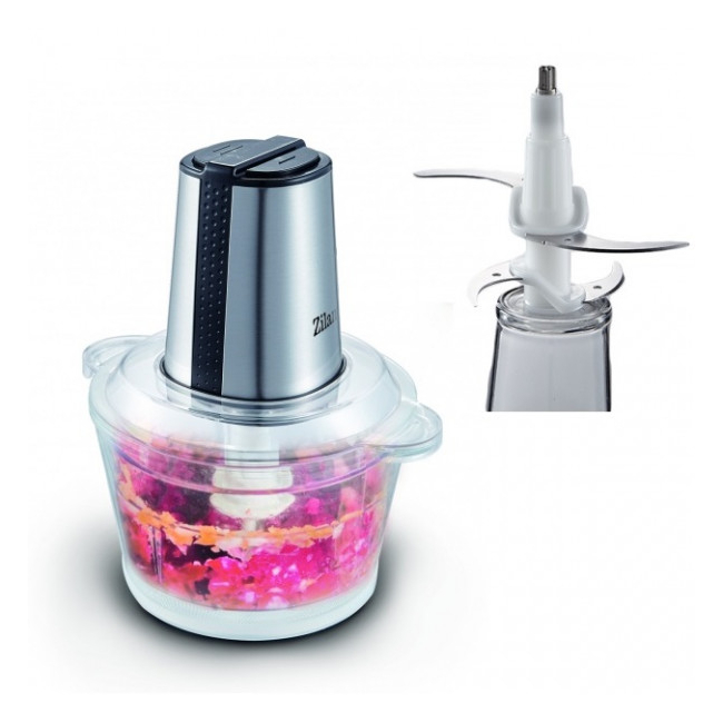 Tocator Electric Chopper 300W Vas Sticla 1.6l, 2 Trepte Zilan ZLN3888