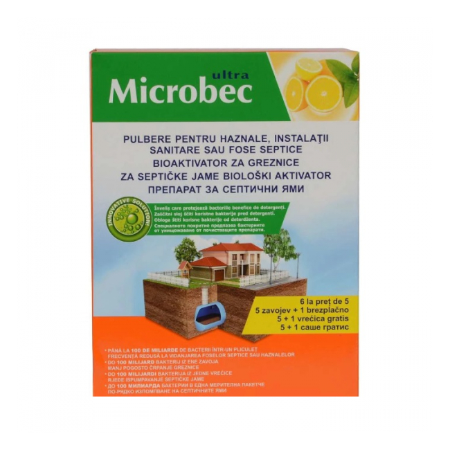 Tratament Pentru Fose Septice 6×25gr Lamaie Microbec DNC62823