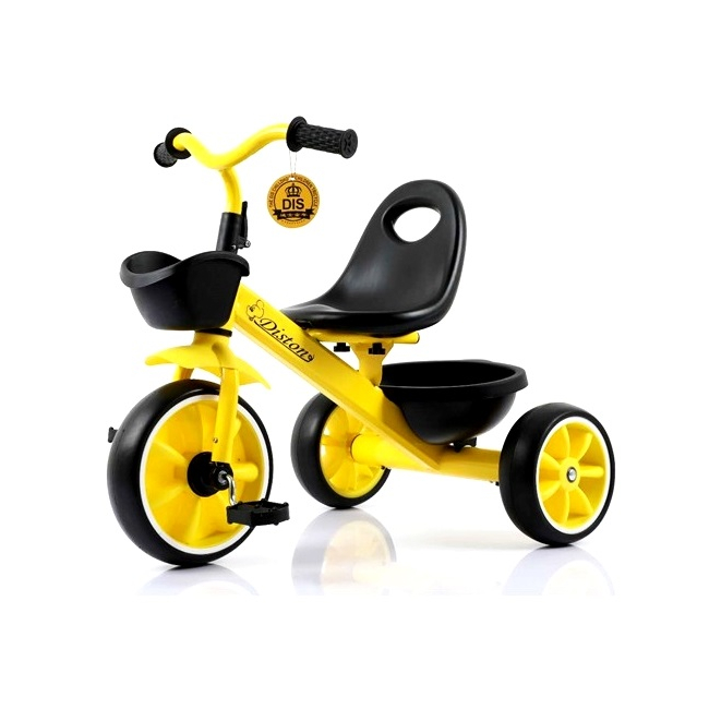 Tricicleta pentru Copii Max. 3 Ani 15Kg Jolly Kids DS902 Galbena