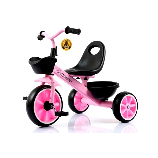 Tricicleta pentru Copii Max. 3 Ani 15Kg Jolly Kids DS902 Roz