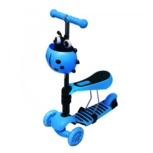 Trotineta Copii Micro Scooter 3in1 2-7 Ani 25Kg Albastra