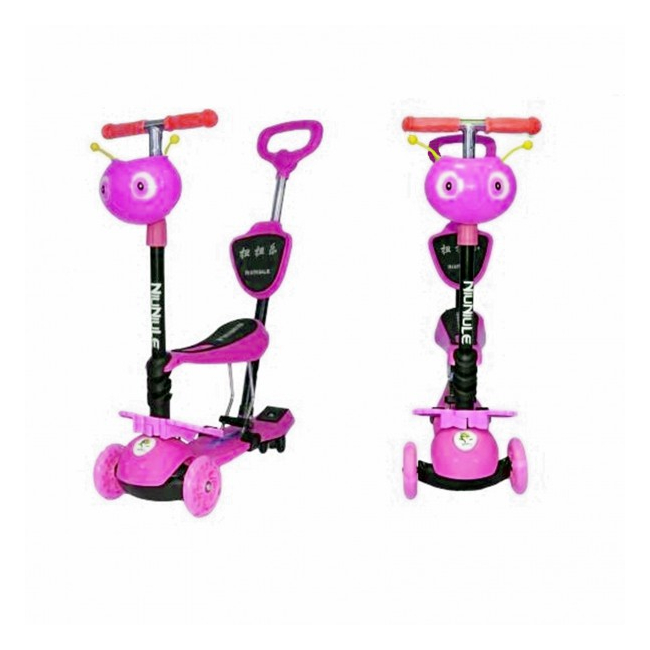 Trotineta Copii Micro Scooter 5in1 1-8 Ani Fetite 40Kg cu Manere O si T