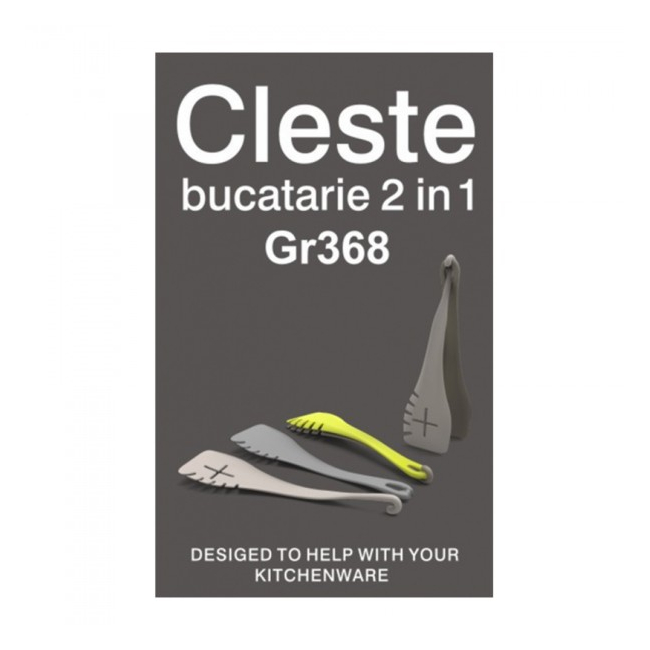 Ustensila de bucatarie 2in1 Cleste si Spatula Grunberg GR368