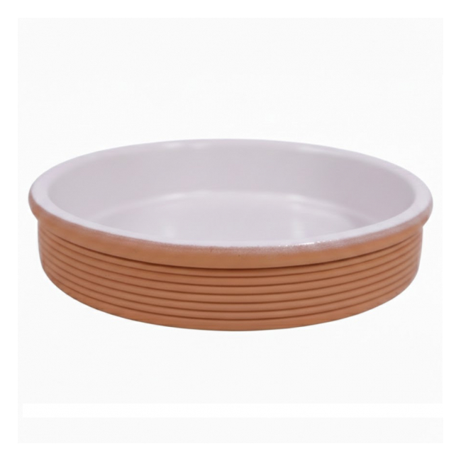 Vas Rotund 15cm Ceramica Arsa Glazurata pentru Cuptor CR76115 CNN19356