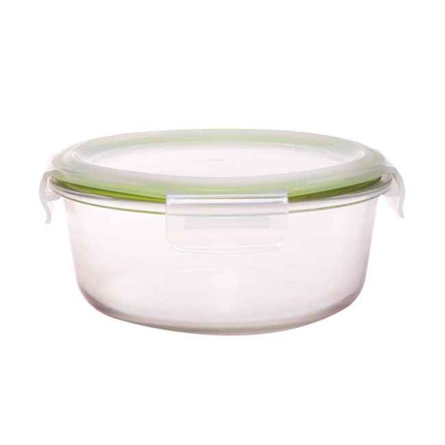 Vas din sticla borosilicata cu capac inchidere ermetica 950ml Grunberg VY950RD