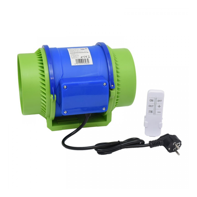 Ventilator Booster 6inch 150mm in linie bidirectional Telecomanda HZ-150H 14H055 XXM