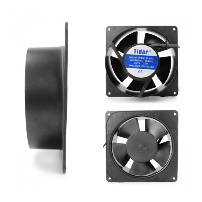 Ventilator Cooler Patrat Rotund 220V 0.22A 33W 150x150x50mm 14H013 XXM P