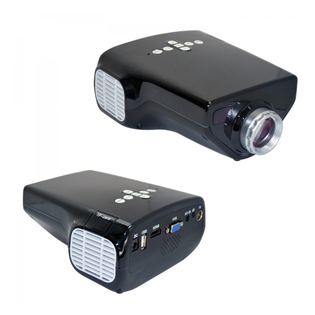 Videoproiector LED USB HDMI VGA E03 16W cu Telecomanda