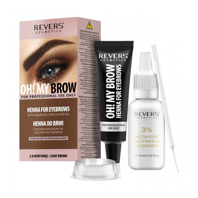Vopsea de sprancene Henna Oh! My Brows Revers Maro Deschis 2.0 30ml DNC57026