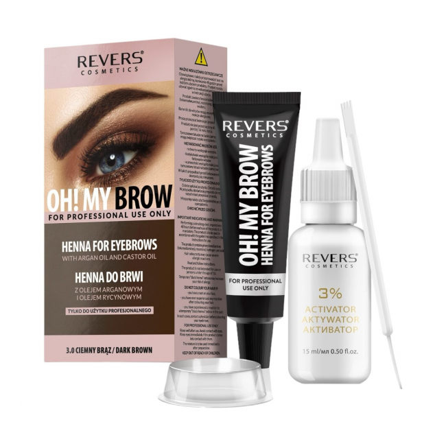 Vopsea de sprancene Henna Oh! My Brows Revers Maro Inchis 3.0 30ml DNC30898