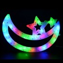 Decoratiune Luminoasa de Craciun Semiluna cu LEDuri Multicolore